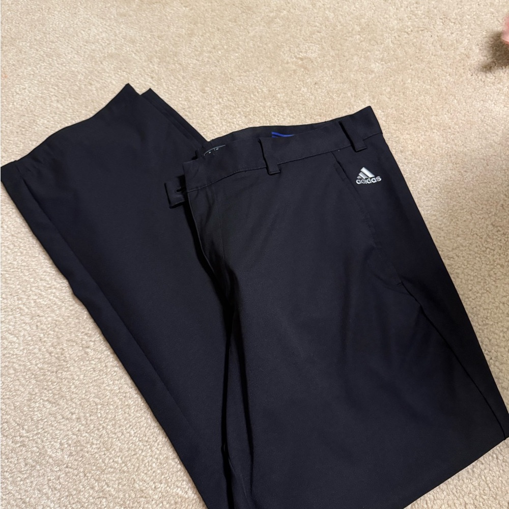 Adidas Black and Blue Lined Pants
